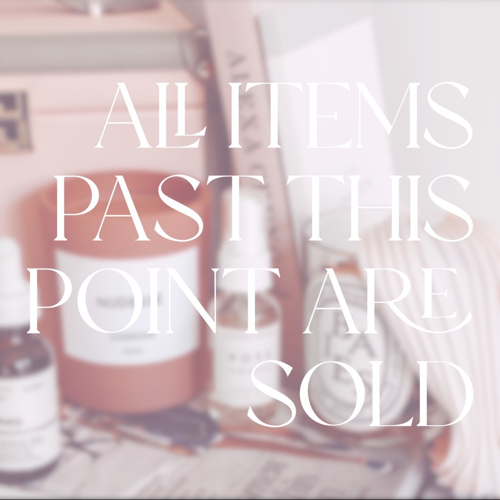 All items after this listing are SOLD 🎀